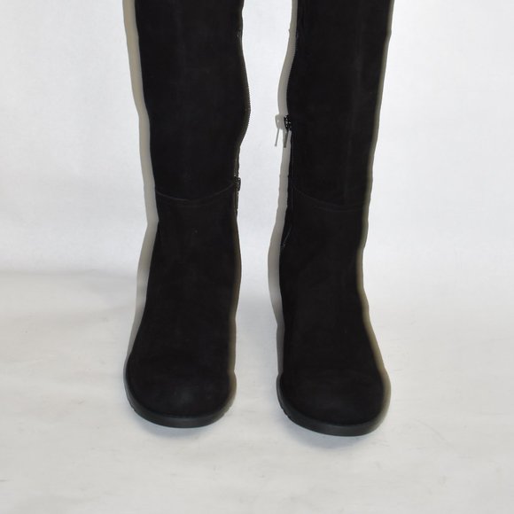 CELEBS $900 STUART WEITZMAN Hilo Thigh High OTK Boot suede BLACK 8 (JB26) - Picture 12 of 15